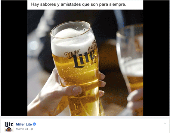 miller lite latino social